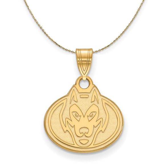 14k Yellow Gold St. Cloud State Small Necklace - 30 Inch